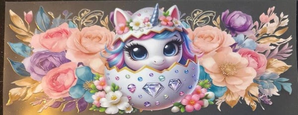 Unicorn 16oz cup wrap