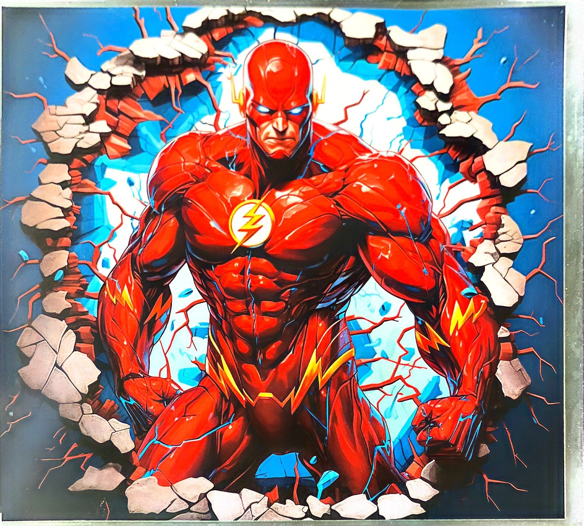 Lightning superhero 20oz cup wrap