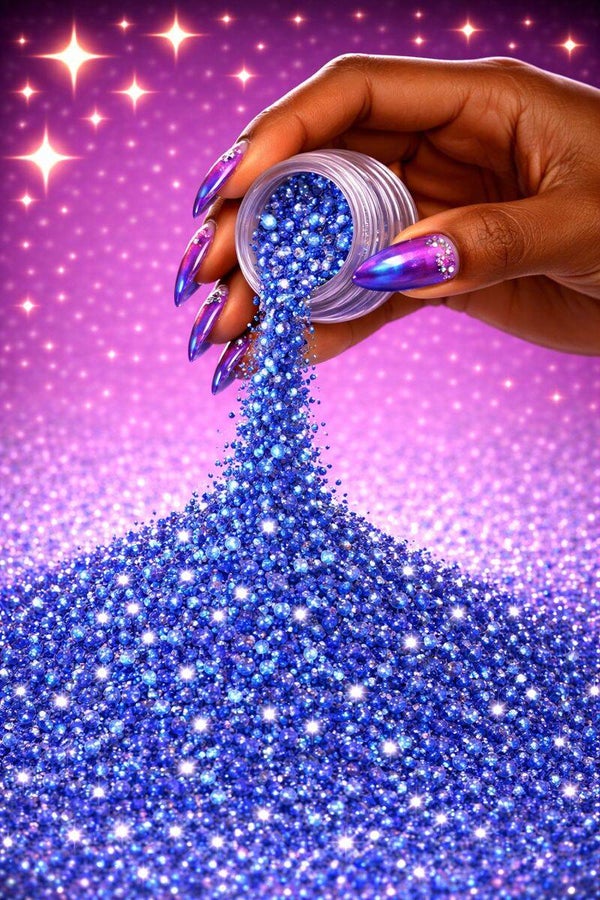 Navy With No Chill Diamond sugar glitter