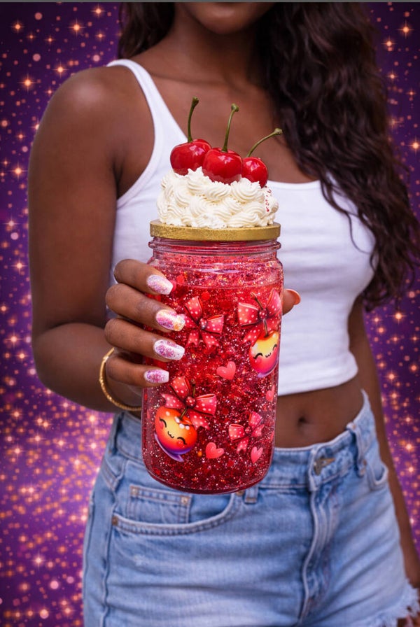 Pre-made 16oz snowglobe