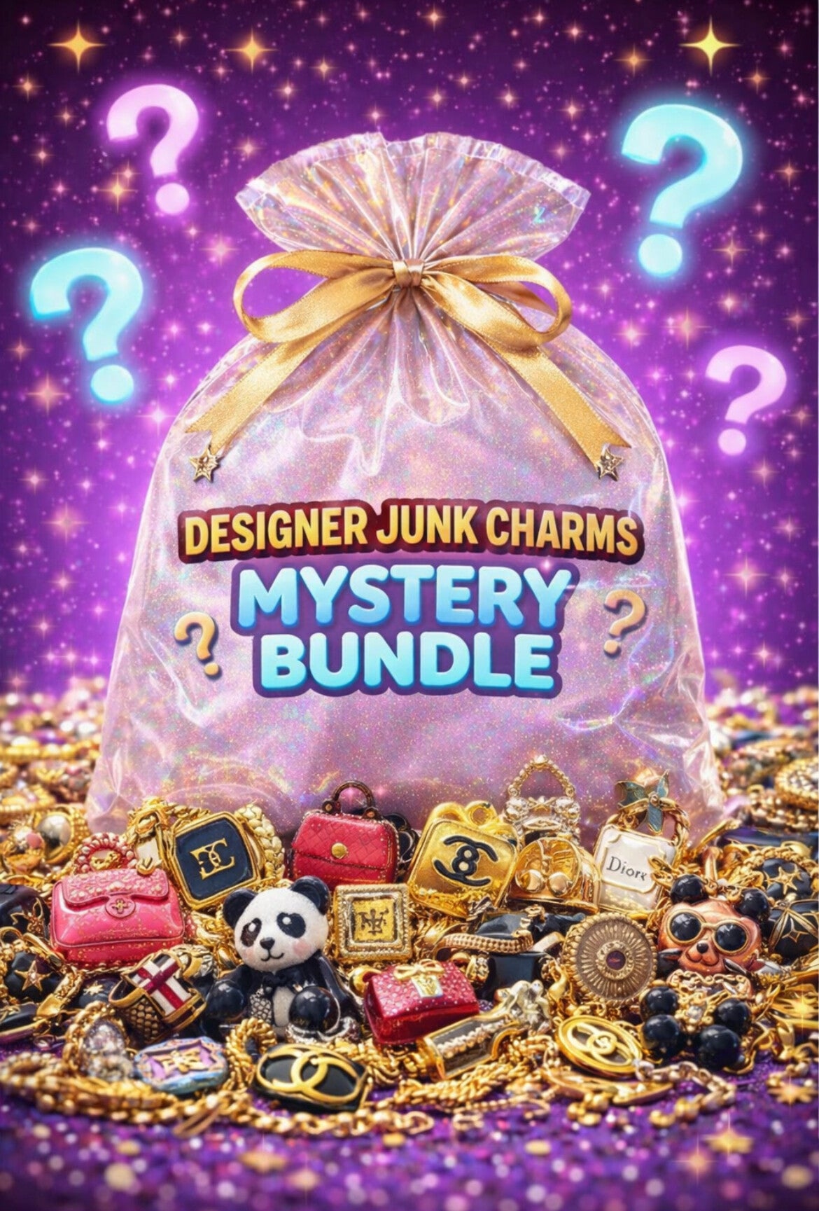 Designer junk charms mystery mixed bundle