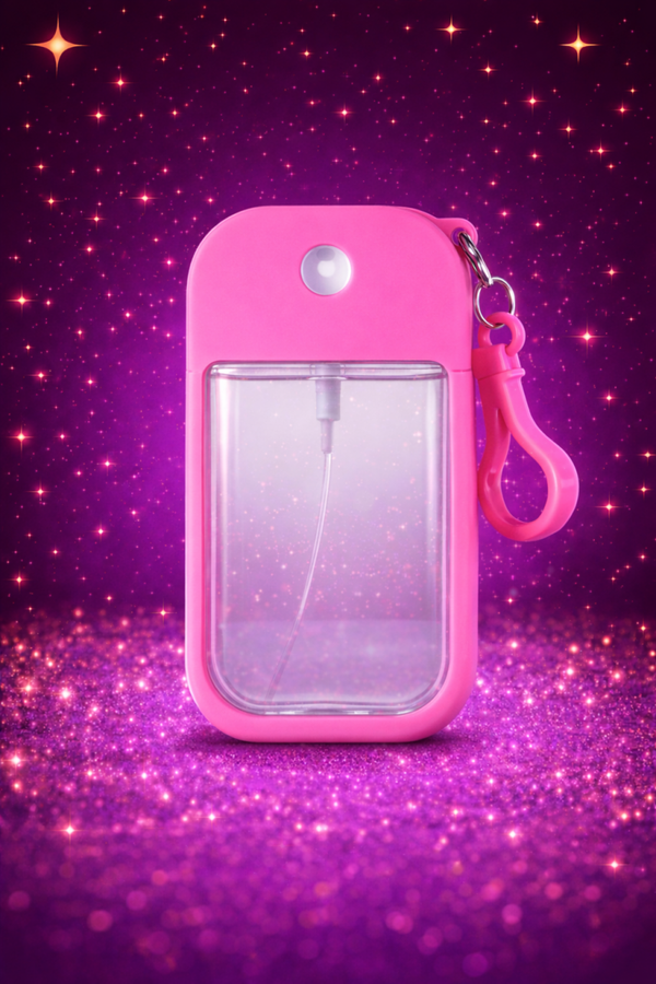 Hand sanitiser spray bottle