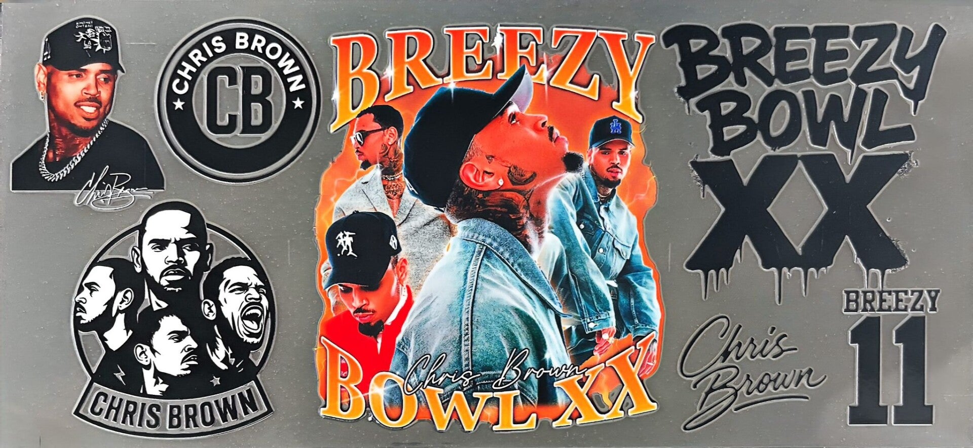 R&B Superstar Collage Fan-Inspired 16oz Cup Wrap