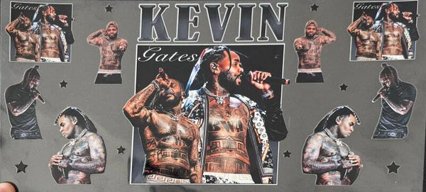 Modern Rap Icon Collage Fan-Inspired 16oz Cup Wrap