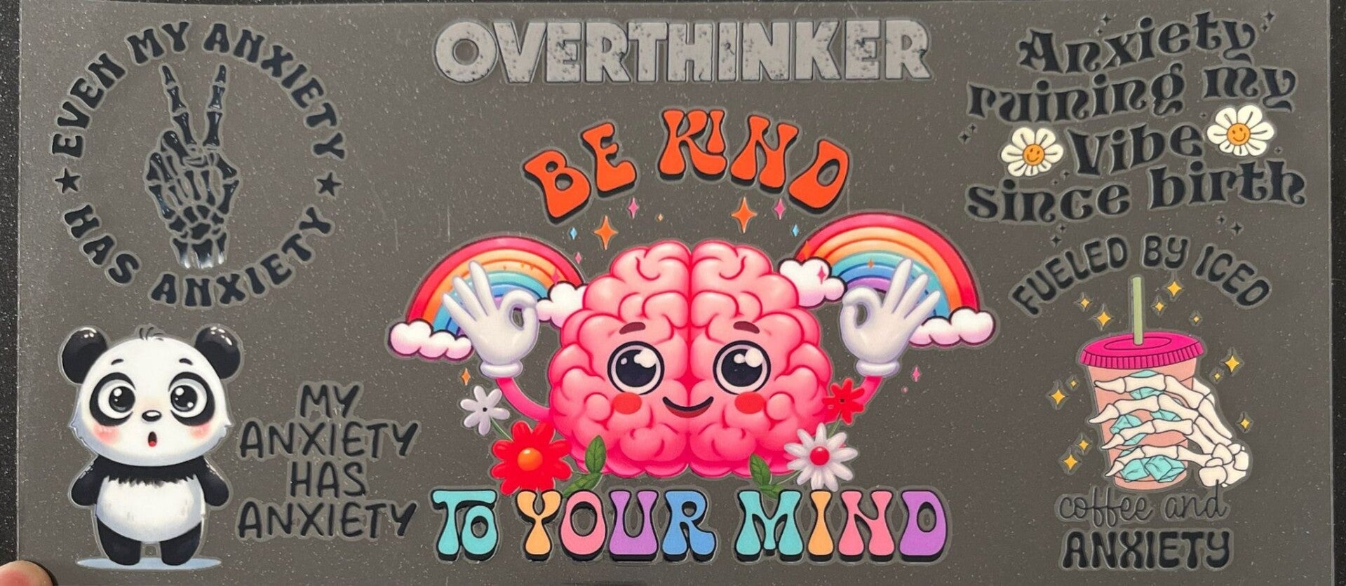 Overthinker Be Kind To Your Mind 16oz Cup Wrap