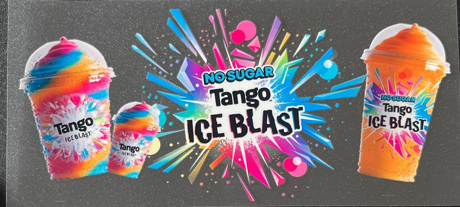 Tango Ice Blast Colourful Splash Design 16oz Cup Wrap