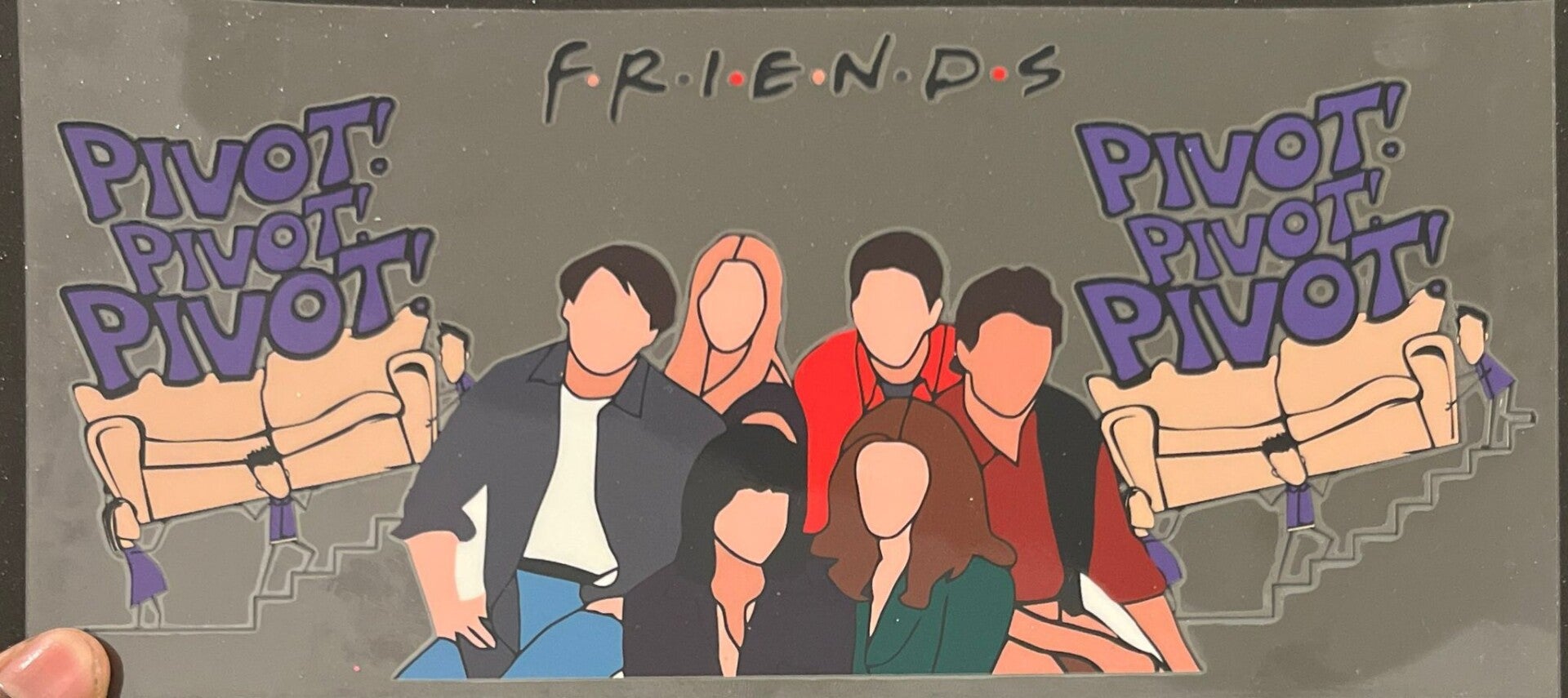 Friends Style Fan Inspired 16oz Cup Wrap