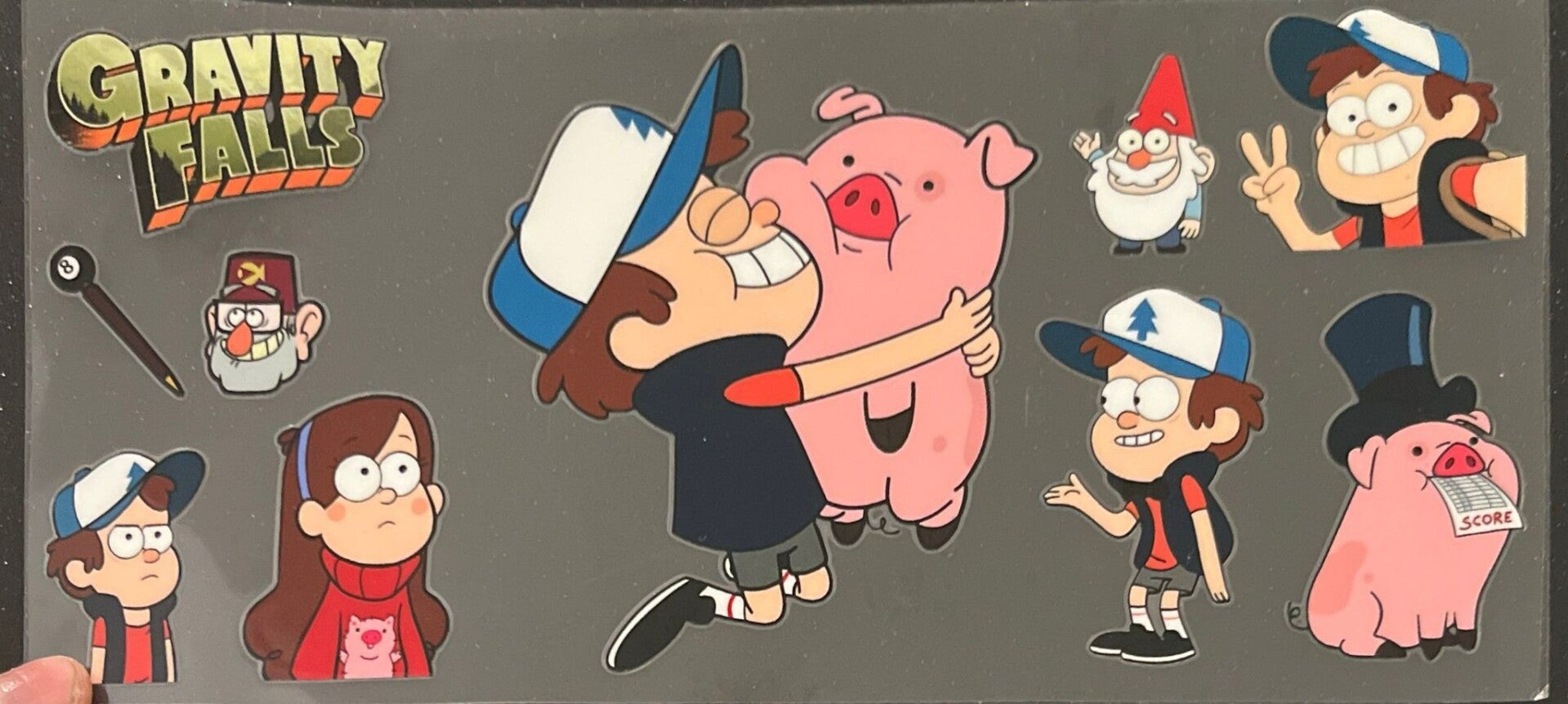 Mystery Pines Cartoon Style Fan Inspired 16oz Cup Wrap