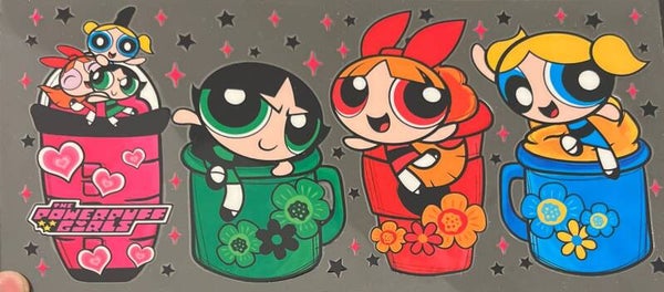 Super Cute Cartoon Girl Heroes Fan Inspired 16oz Cup Wrap