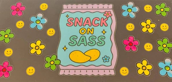 Snack on Sass 16oz cup wrap