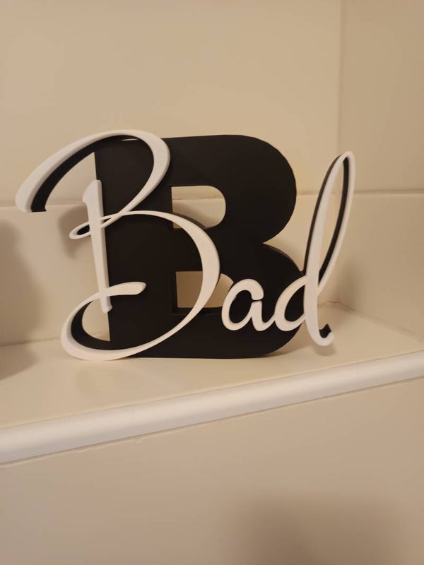 Deko-Schriftzüge „WC & Bad“ – Moderne Beschilderung fürs Badezimmer