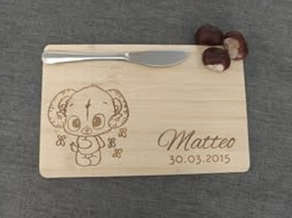 Holzbrettchen personalisiert *Sternzeichen*