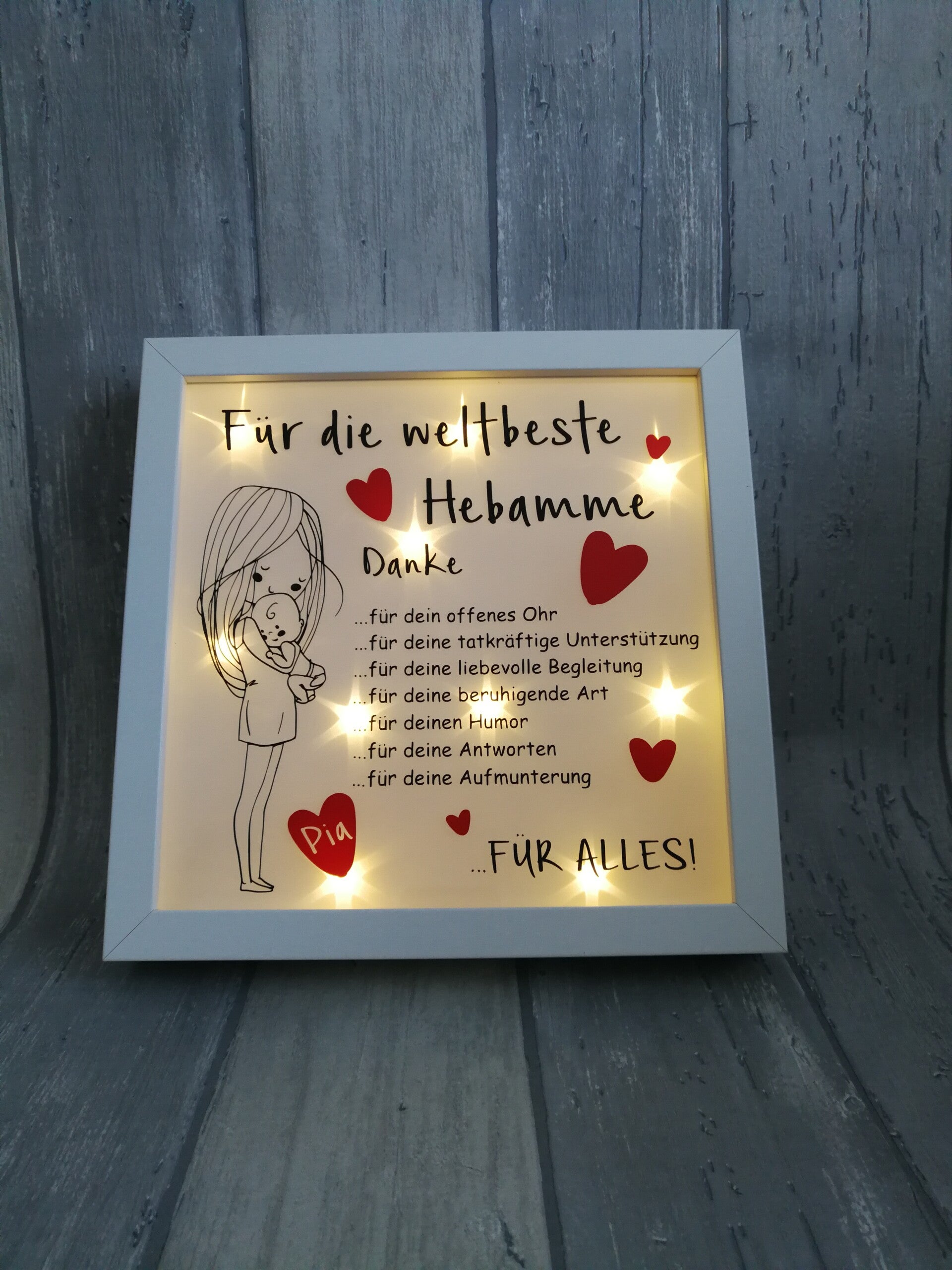 Bel. Bilderrahmen Beste Hebamme