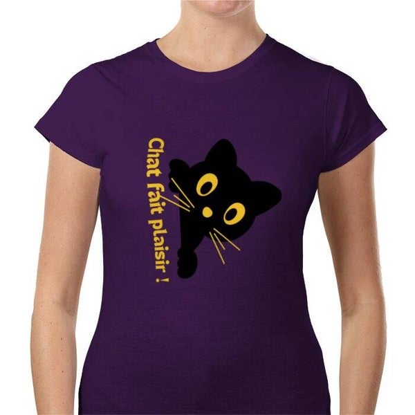 T-shirts Femme Chat fait plaisir !