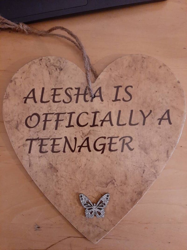 Wooden plaque