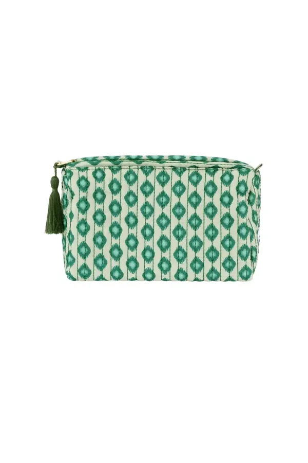Make-up tas retro groot groen