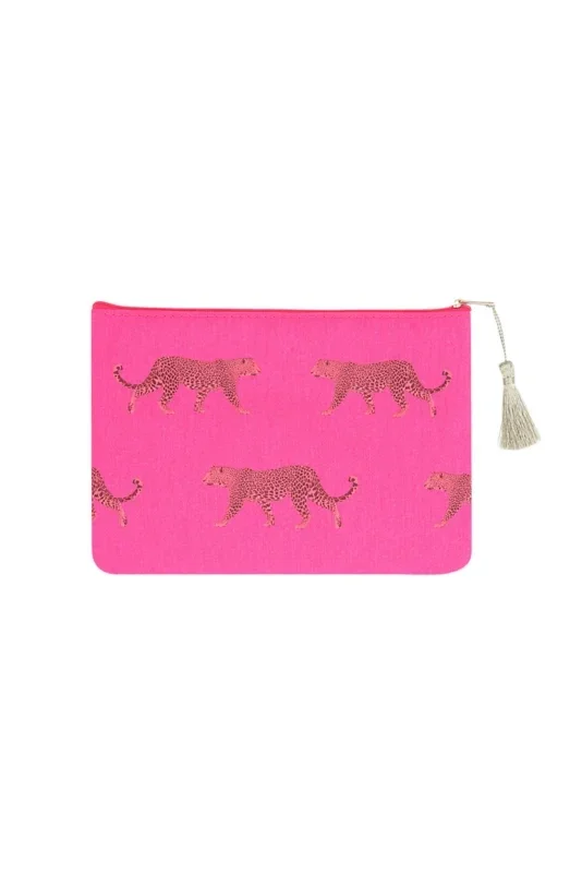Make-up tas klein roze panter
