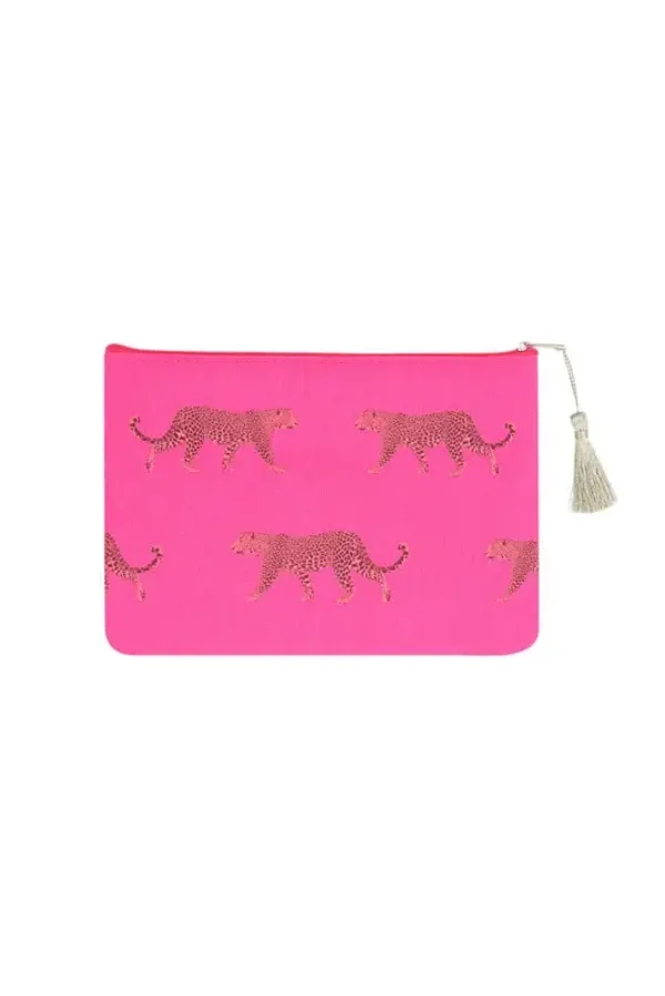 Make-up tas klein roze panter