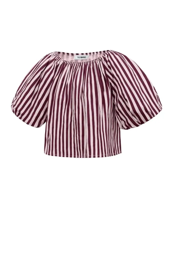 Top off shoulder bordeau