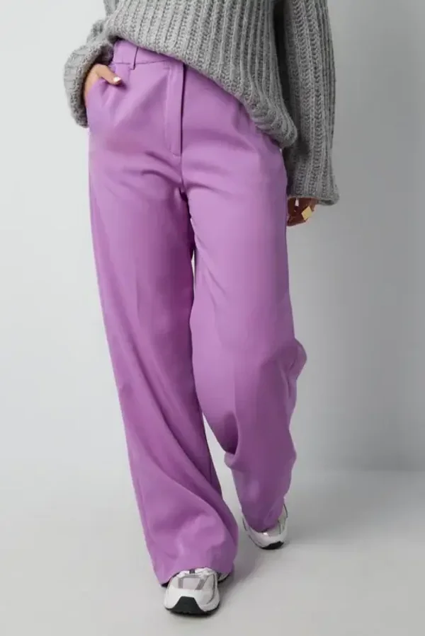 Broek pantalon paars