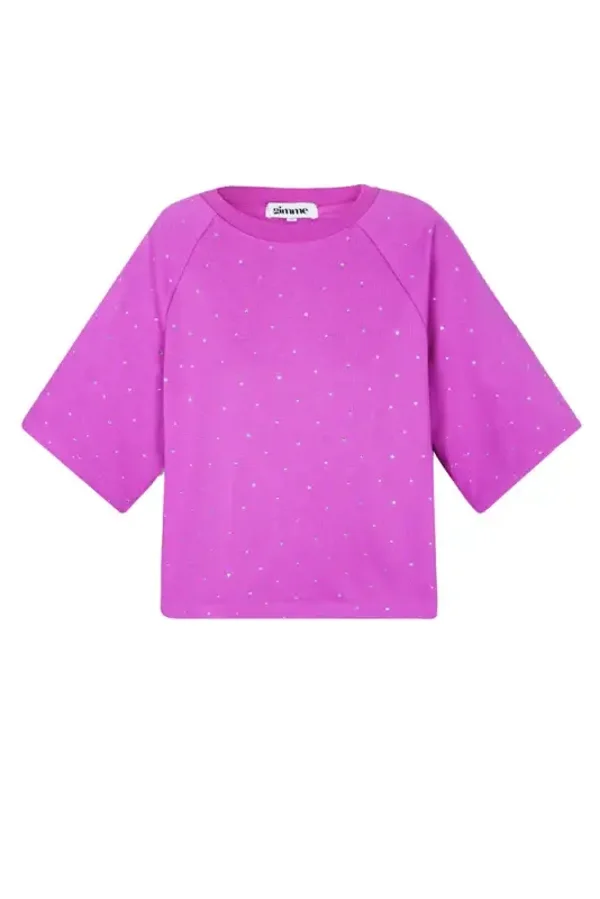 T-shirt met glitters