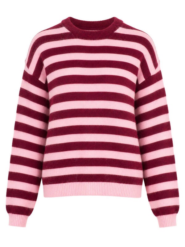 Knit bordeau/roze