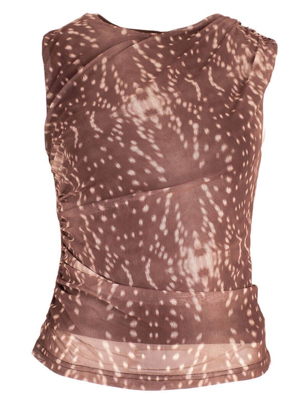 Top mesh bruin