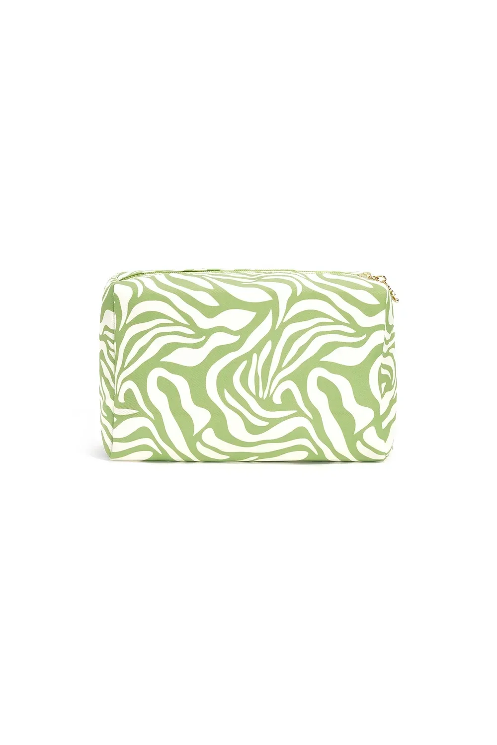 Make-up tas groot golf groen/wit