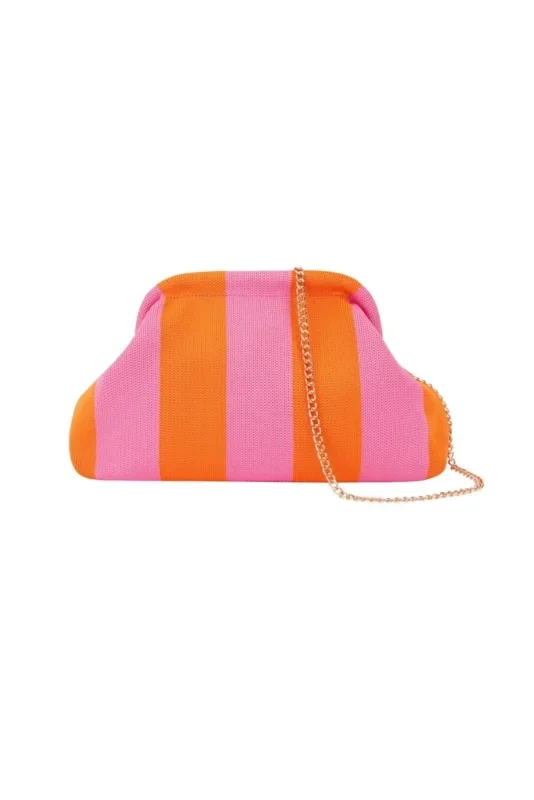 Clutch roze/oranje