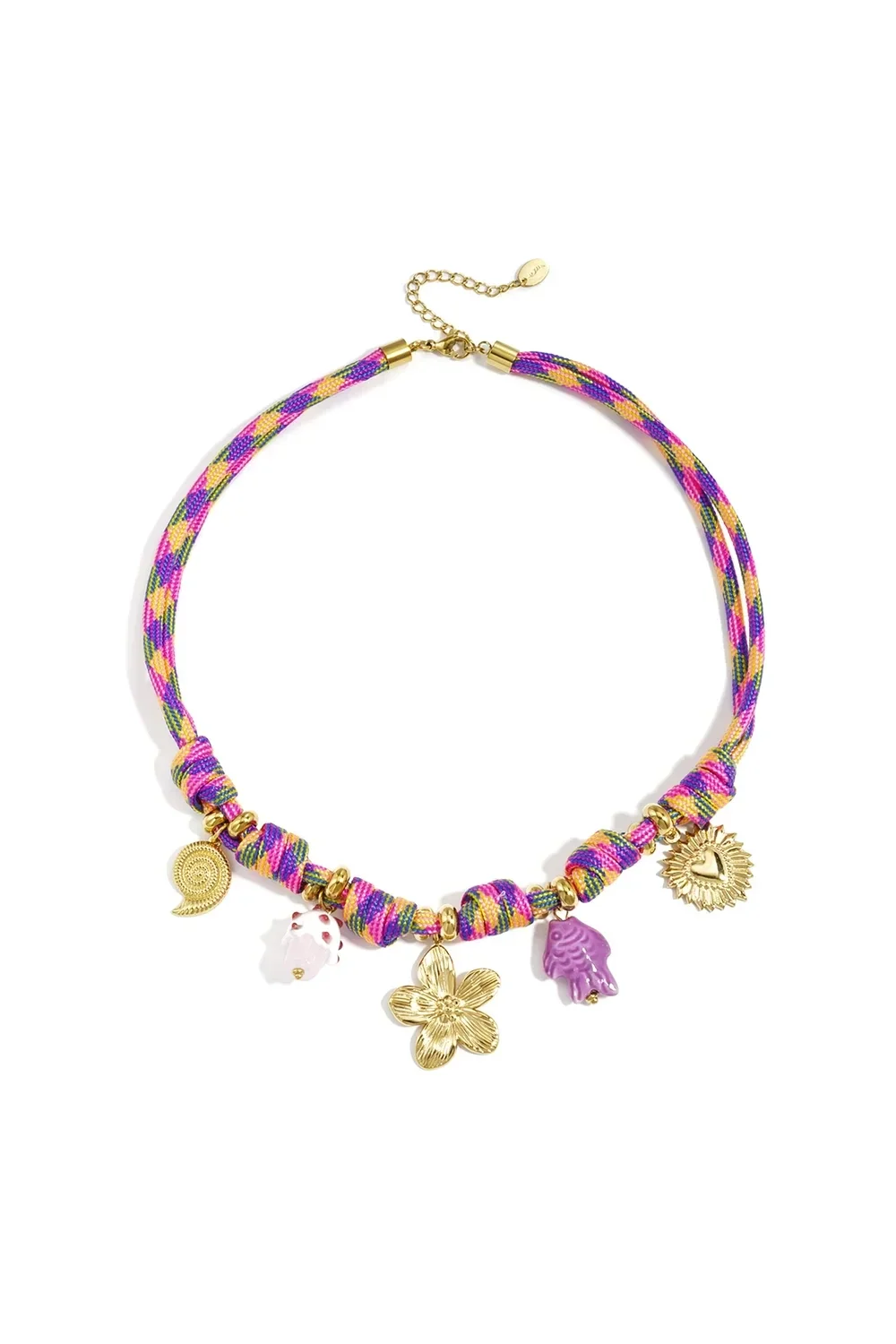 Ketting touw met bedels