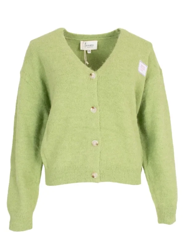 Vest met knopen groen