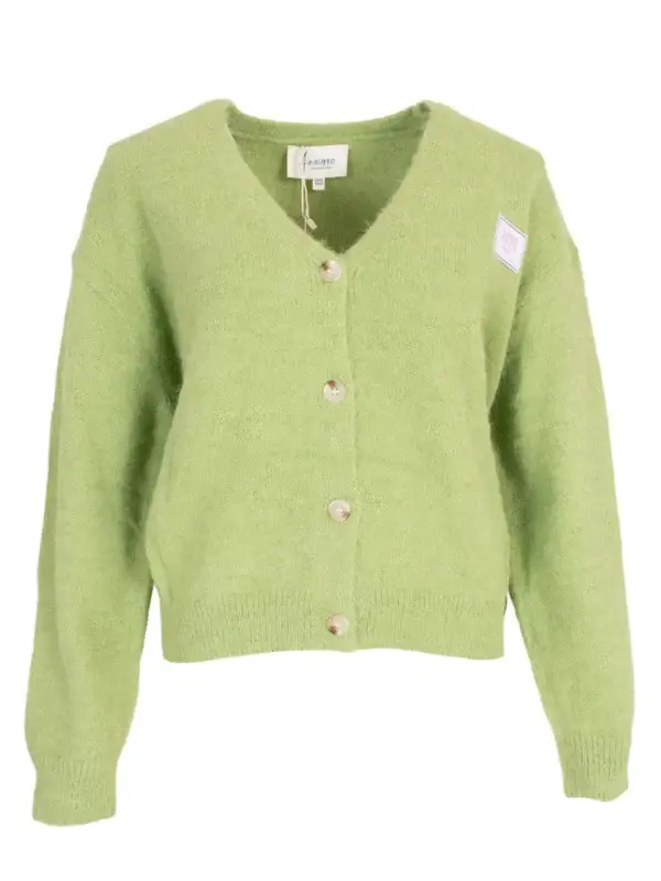 Vest met knopen groen