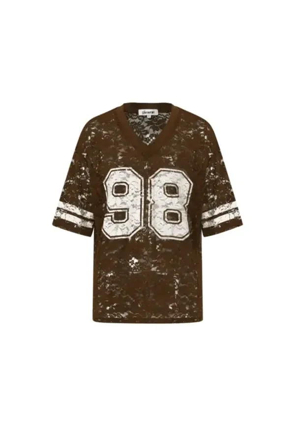 T-shirt kant bruin