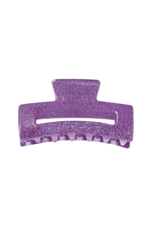 Haarklem groot glitter paars