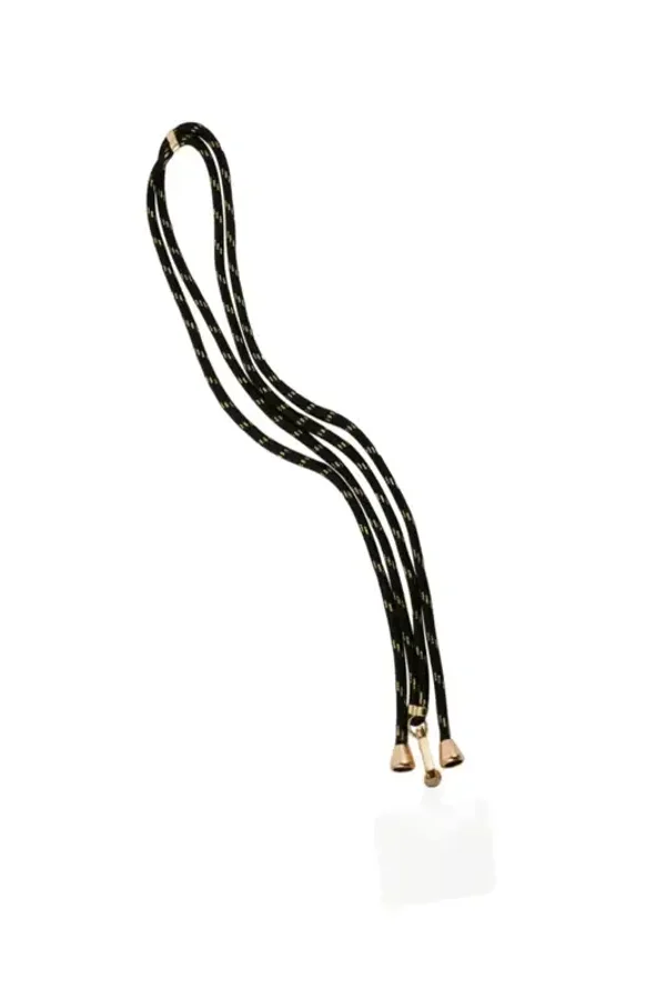Telefoonkoord zwart/goud