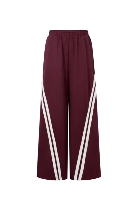Broek sporty wide leg