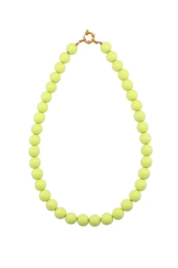 Kralenketting kleine kralen limegroen