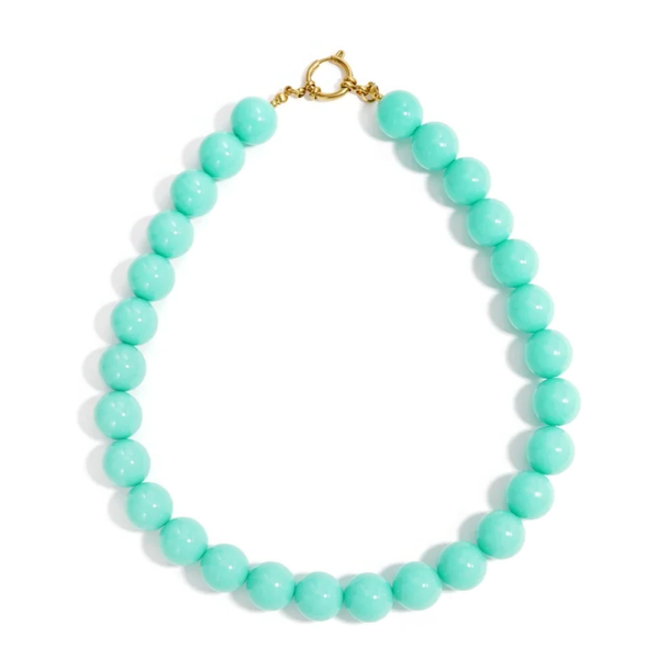 Kralenketting grote kralen turquise