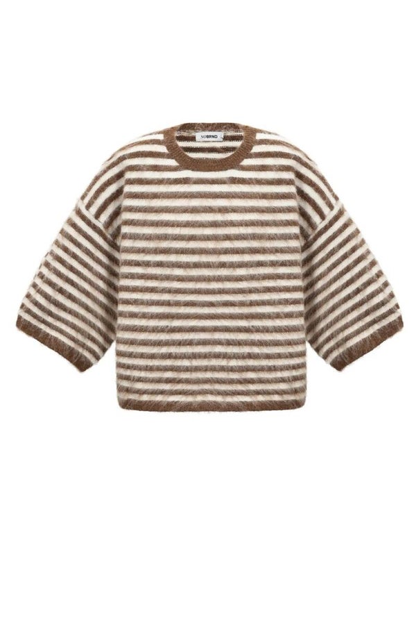 Trui fluffy beige