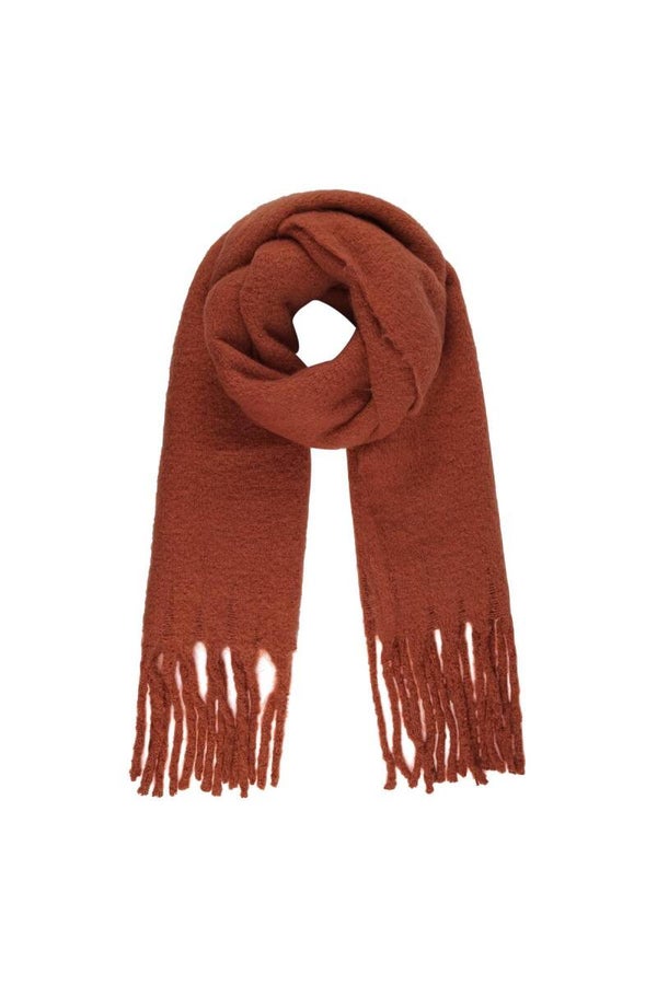 Sjaal franjes camel