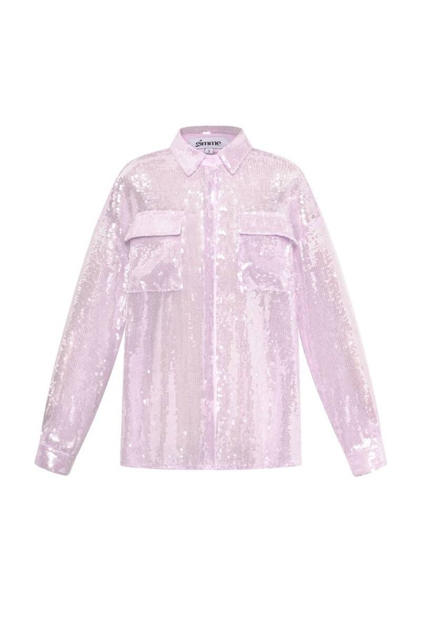 Blouse pailletten lila