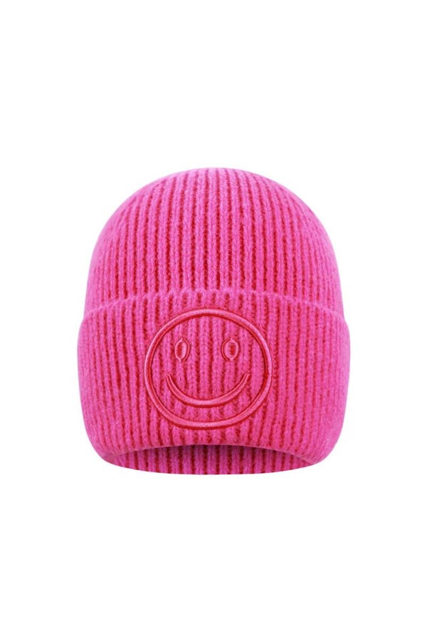Muts smiley roze