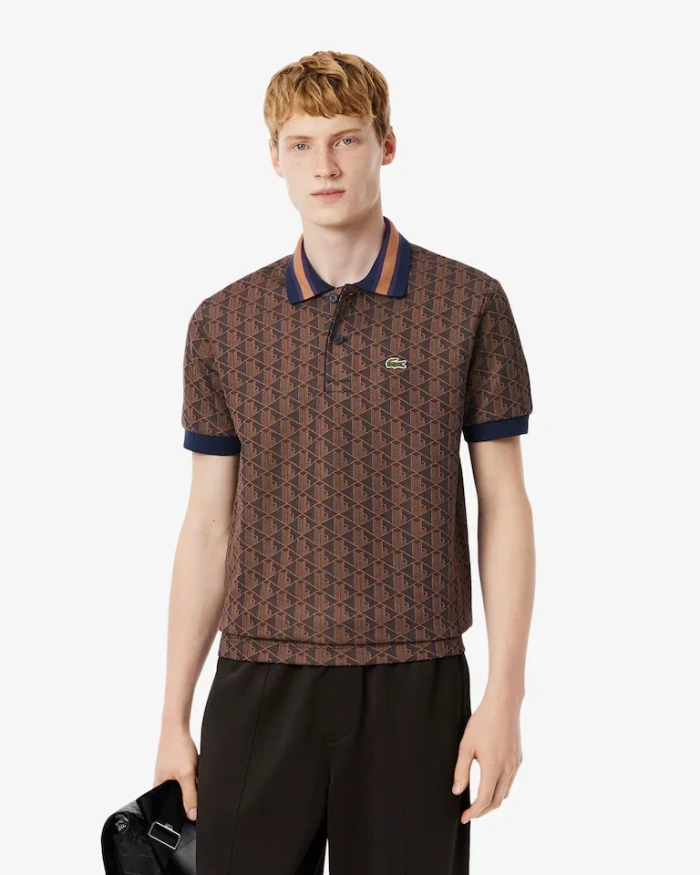 Polo classic fit jacquard monogramme