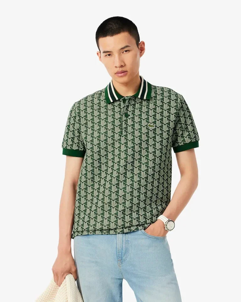 Polo classic fit jacquard monogramme
