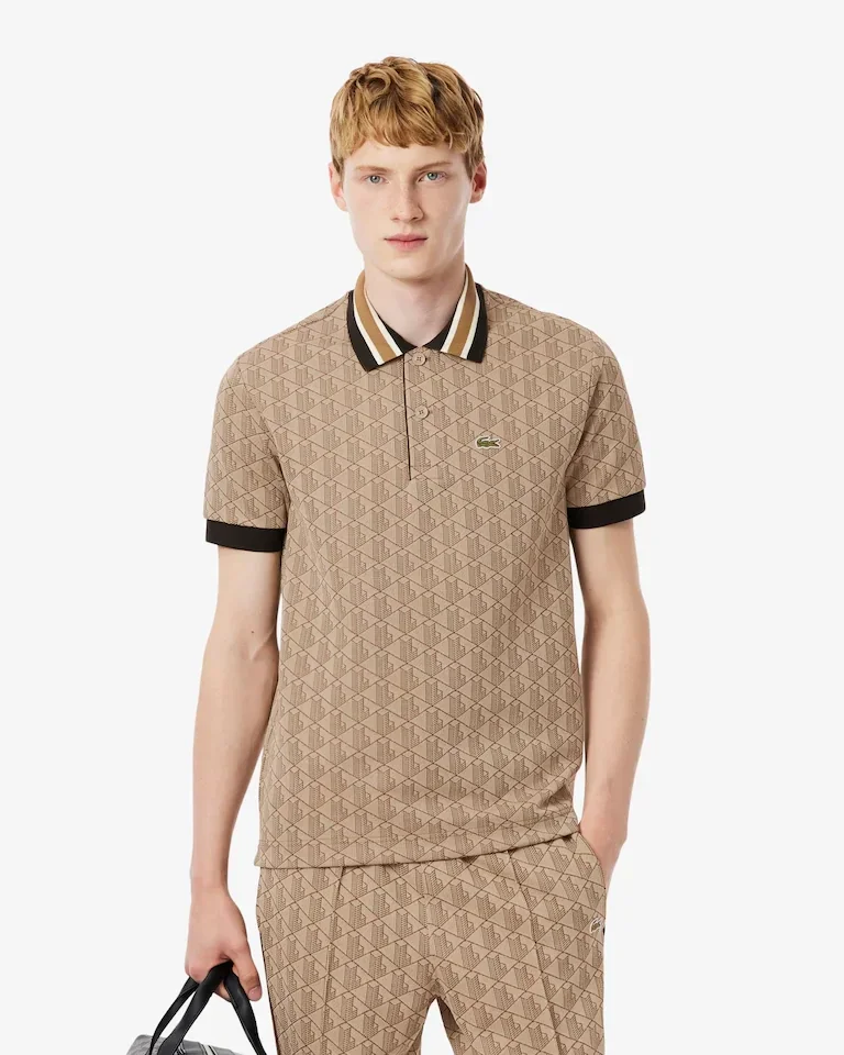 Polo classic fit jacquard monogramme