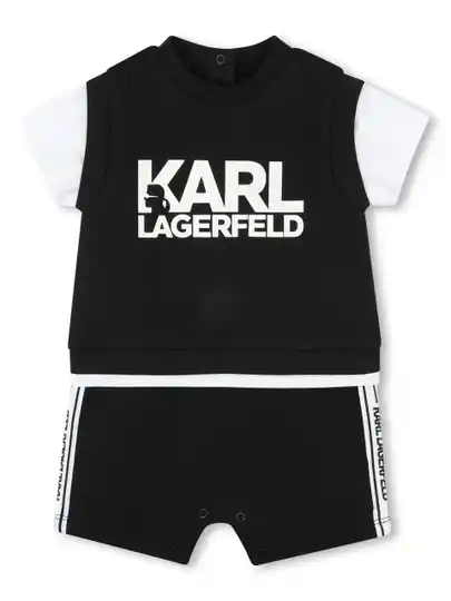 Karl Lagerfeld Kids bodys à logo imprimé