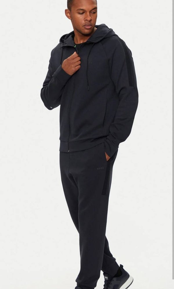 Survêtement  en coton mélangé avec logo réfléchissant décoratif  BOSS GREEN- noir