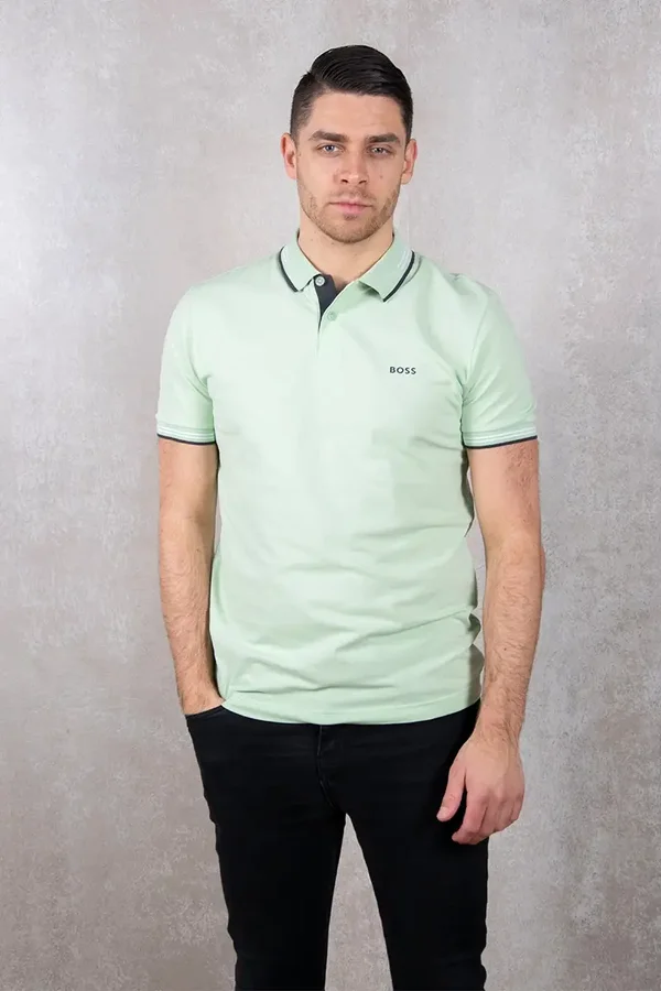 POLO SLIM FIT EN COTON STRETCH À LOGO