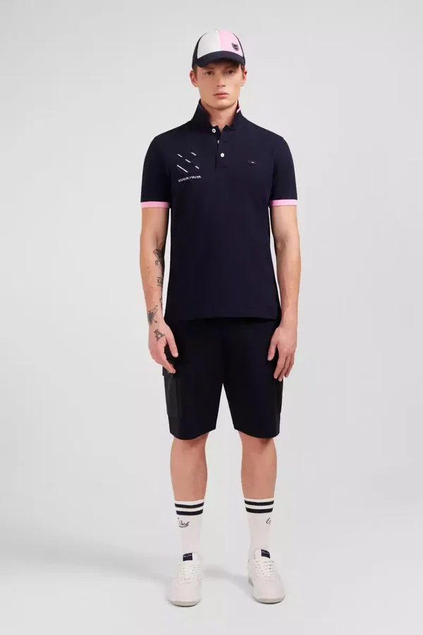 Polo Eden Park bleu marine à manches courtes XV de France - BLF