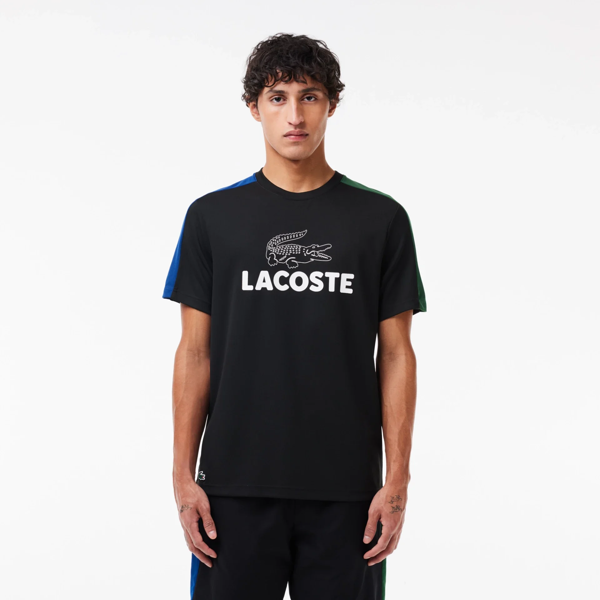 T-shirt Lacoste Tennis ultra-dry color-block imprimé - ISM